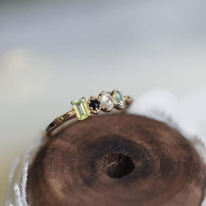 Olivenorma Labradorite Nautral Gemstone Personalized Birthstone Ring - image 10