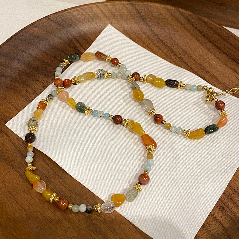 Olivenorma Natural Agate Bodhi Beaded Necklace - Style B - image 2