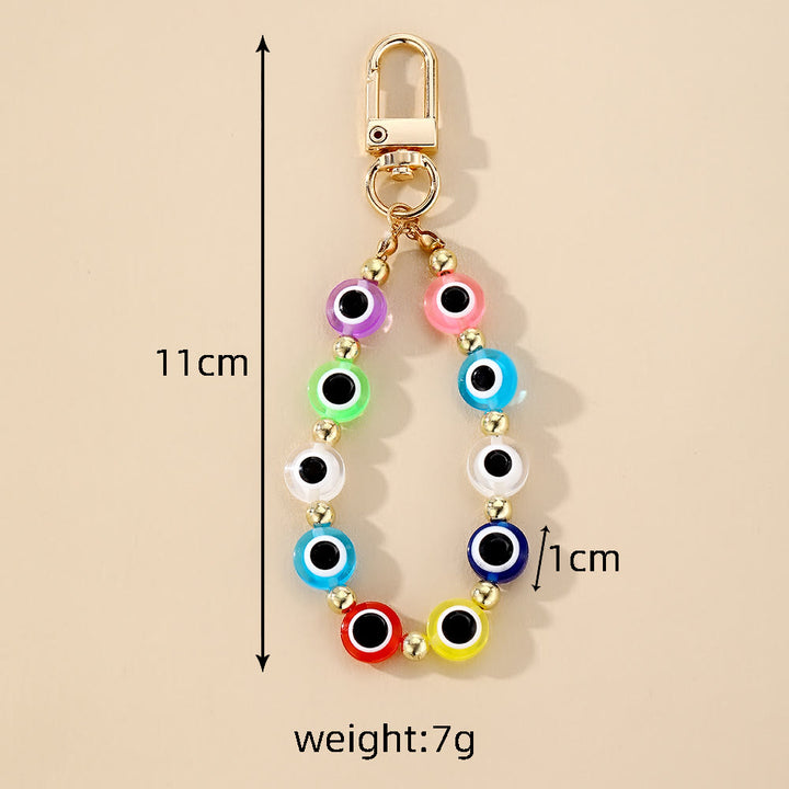 Olivenorma Evil Eye Symbol Hanging Ornament Beaded Keychain - image 4