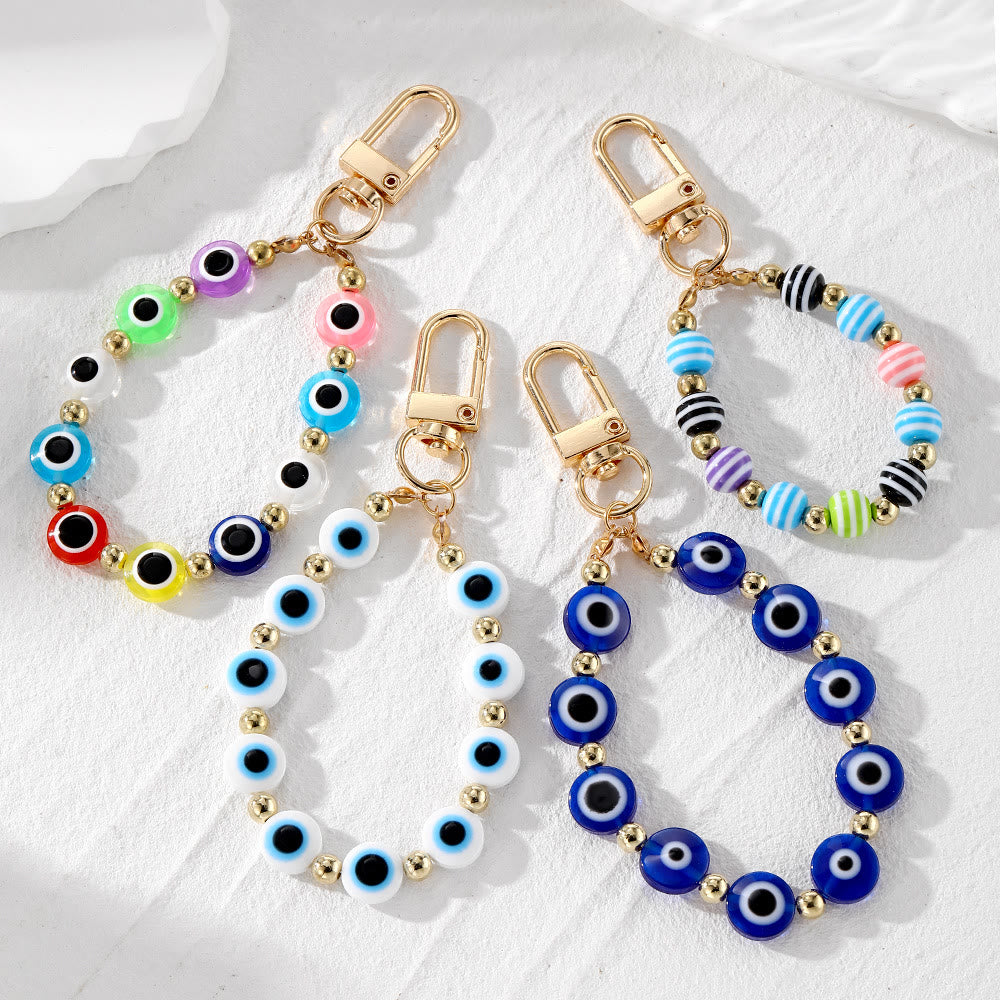 Olivenorma Evil Eye Symbol Hanging Ornament Beaded Keychain - image 0