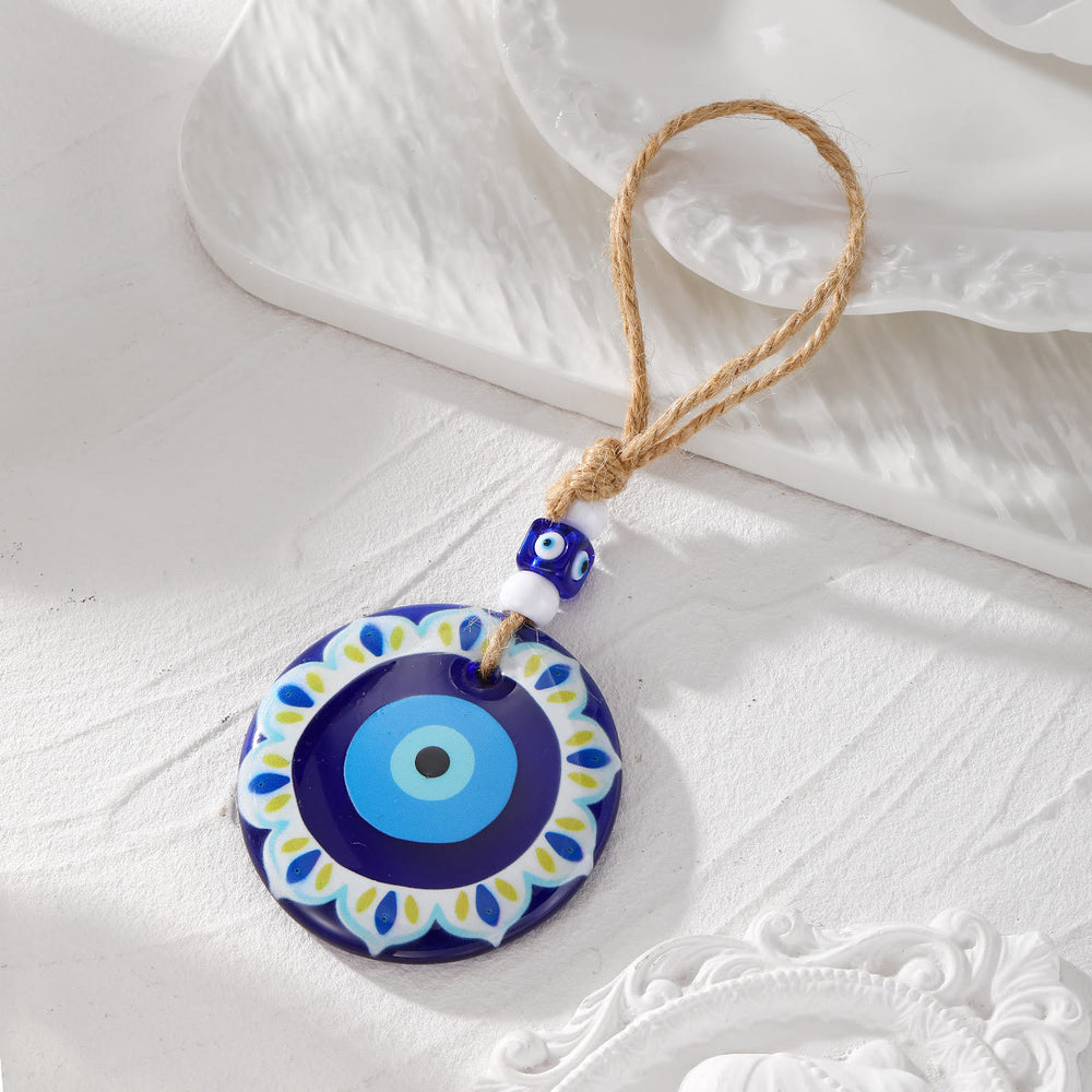 Olivenorma Evil Eye Symbol Painting Car Accessory Keychain - Style #01 - image 1