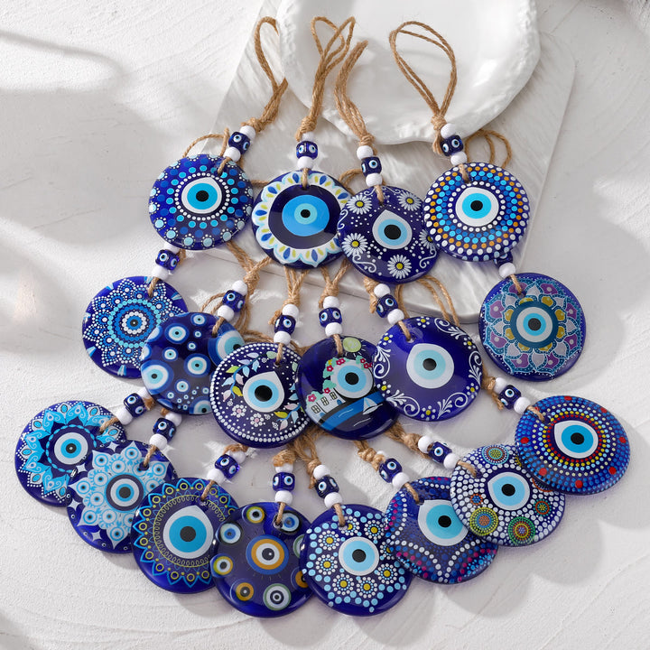 Olivenorma Evil Eye Symbol Painting Car Accessory Keychain - image 0