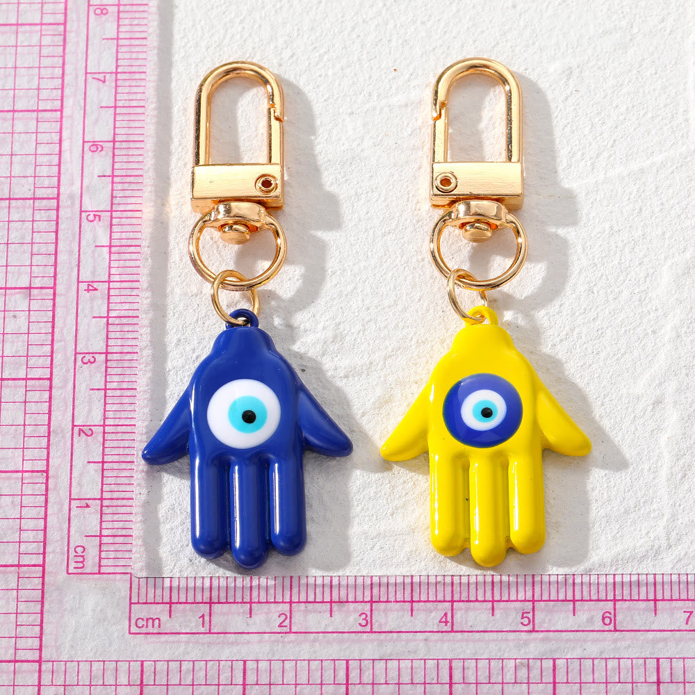 Olivenorma Hamsa Hand Shaped Evil Eye Protection Keychain - image 10