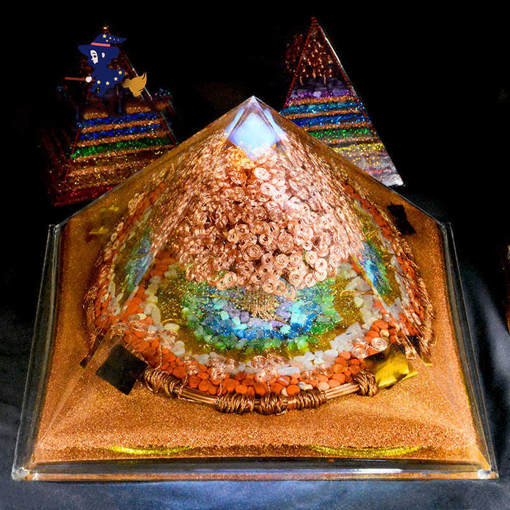 Olivenorma 31cm Full Effect Huge Energy Spire Orgone Pyramid - image 1