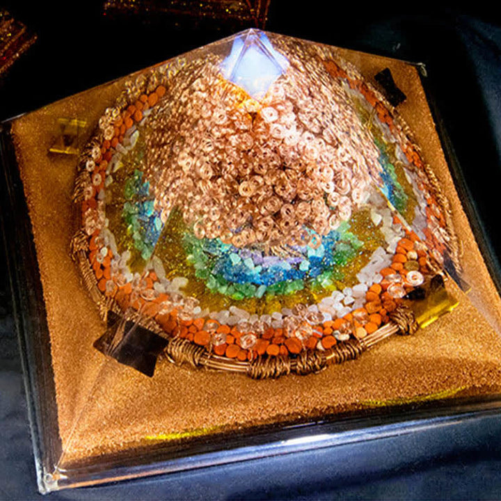 Olivenorma 31cm Full Effect Huge Energy Spire Orgone Pyramid - image 5