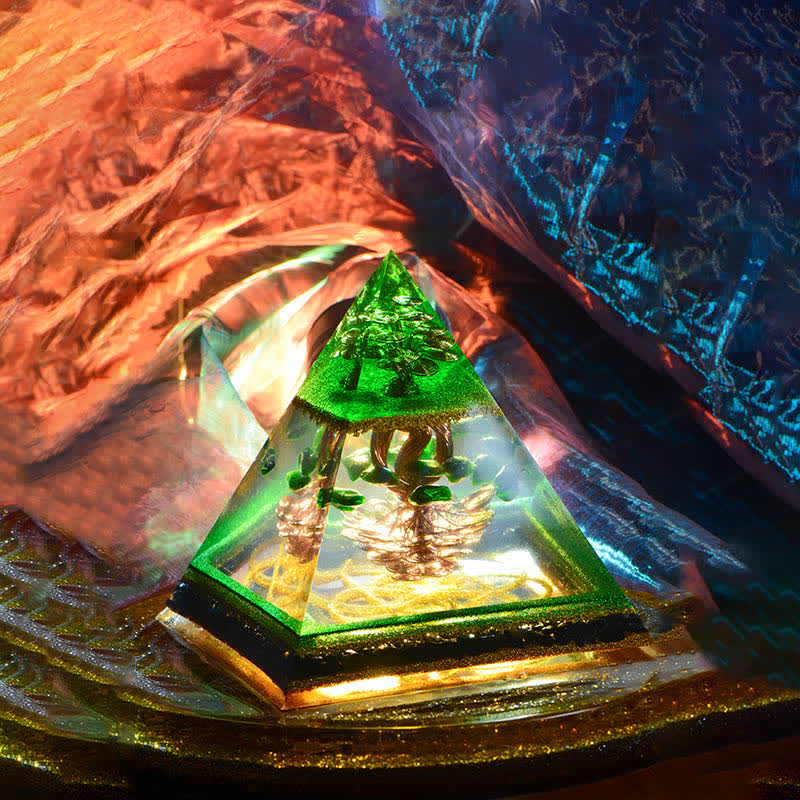 Olivenorma Cosmic Double Helix Inverted Tree Orgone Pyramid - image 1