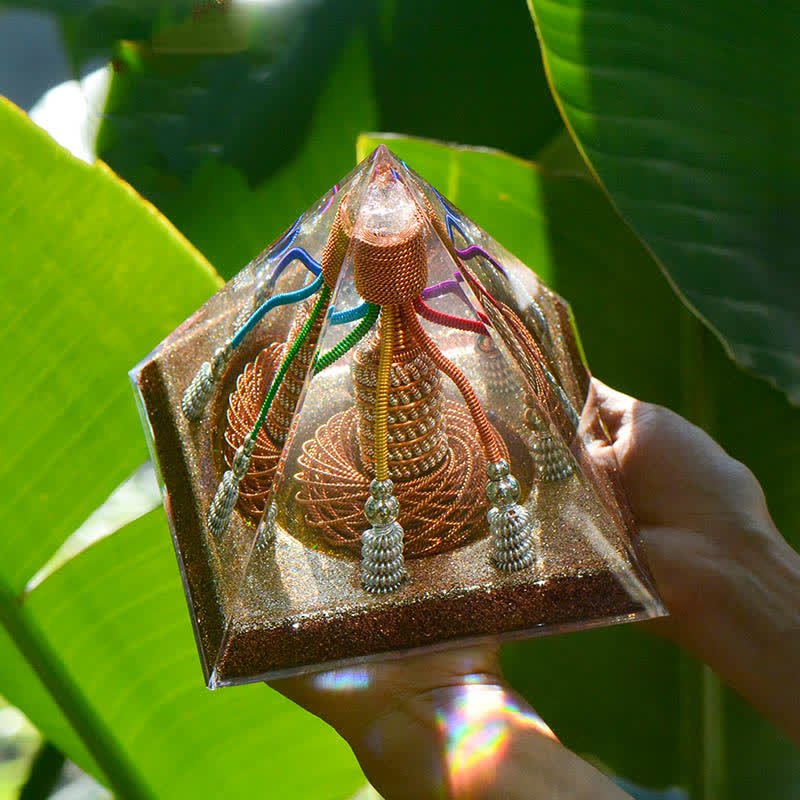 Olivenorma 7 Color Copper Wire Energy Generator Orgone Pyramid - image 6