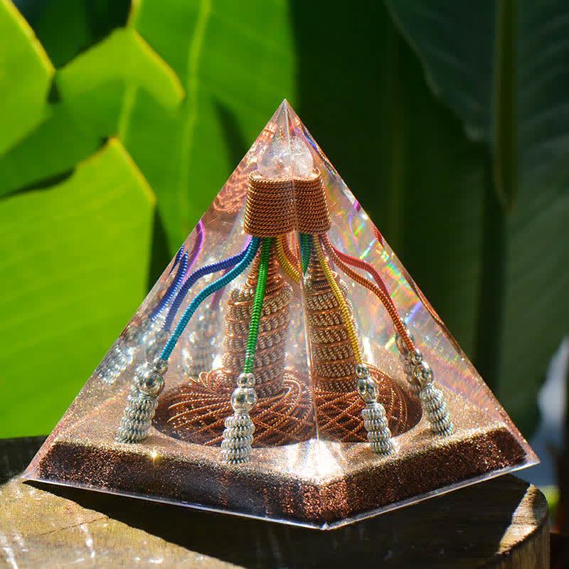 Olivenorma 7 Color Copper Wire Energy Generator Orgone Pyramid - image 7
