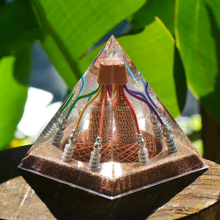 Olivenorma 7 Color Copper Wire Energy Generator Orgone Pyramid - image 8