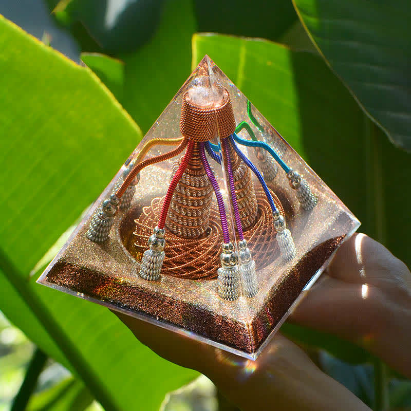 Olivenorma 7 Color Copper Wire Energy Generator Orgone Pyramid - image 1