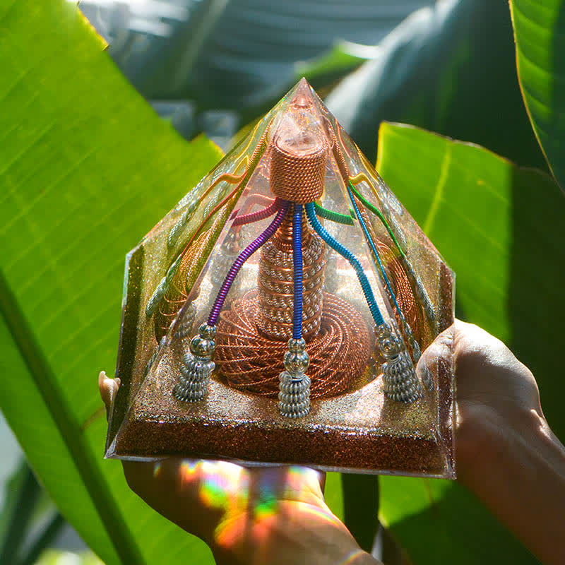Olivenorma 7 Color Copper Wire Energy Generator Orgone Pyramid - image 10