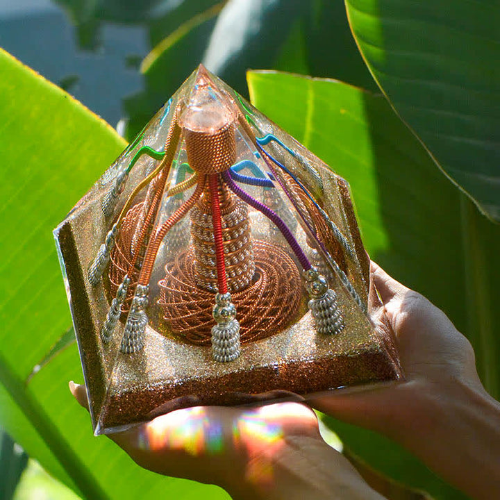 Olivenorma 7 Color Copper Wire Energy Generator Orgone Pyramid - image 9