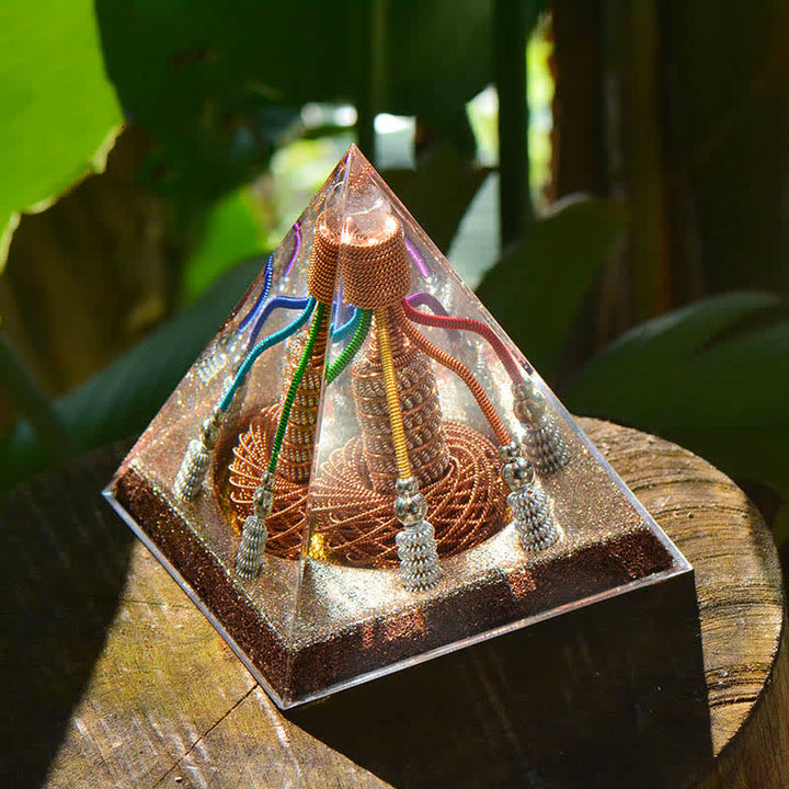 Olivenorma 7 Color Copper Wire Energy Generator Orgone Pyramid - image 4