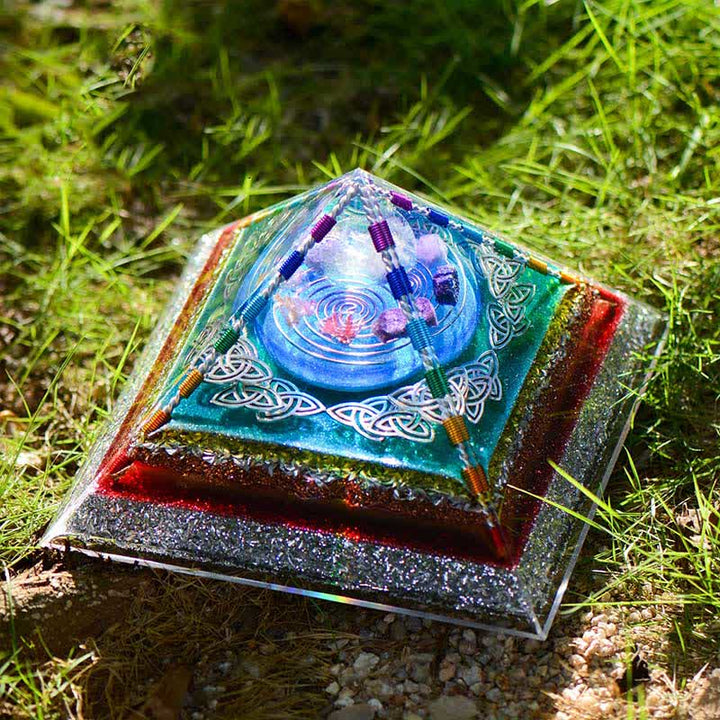 Olivenorma Crystal Copper Coil Energy Tower Orgone Pyramid - image 2