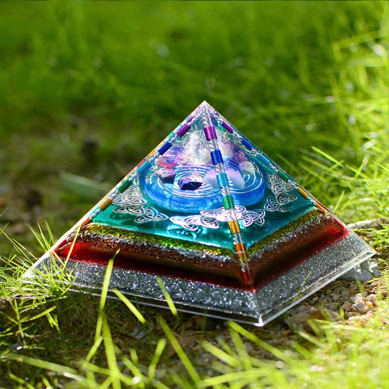 Olivenorma Crystal Copper Coil Energy Tower Orgone Pyramid - image 4