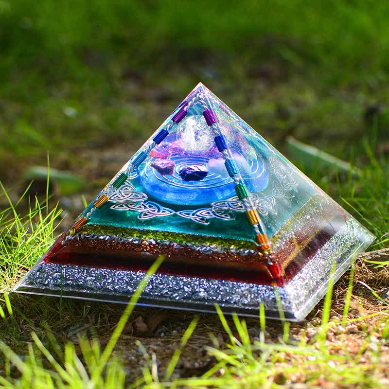 Olivenorma Crystal Copper Coil Energy Tower Orgone Pyramid - 21cm*13cm - image 0