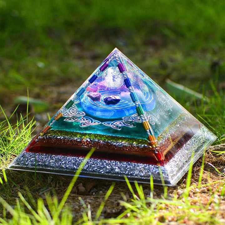 Olivenorma Crystal Copper Coil Energy Tower Orgone Pyramid - 21cm*13cm - image 0