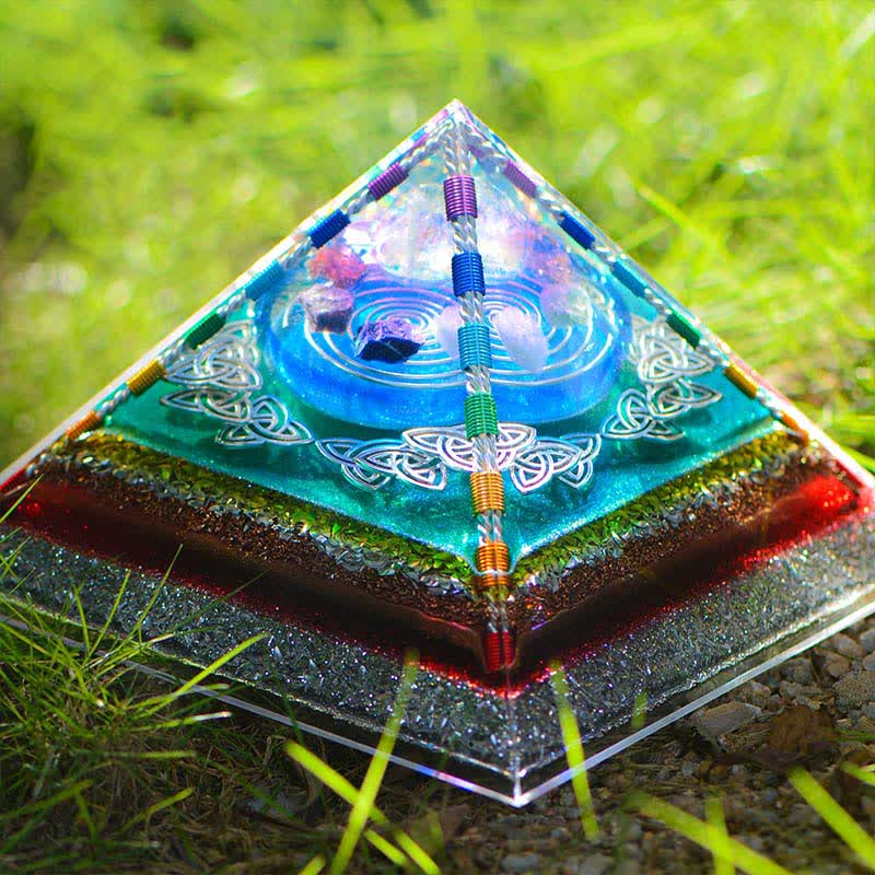 Olivenorma Crystal Copper Coil Energy Tower Orgone Pyramid - image 3