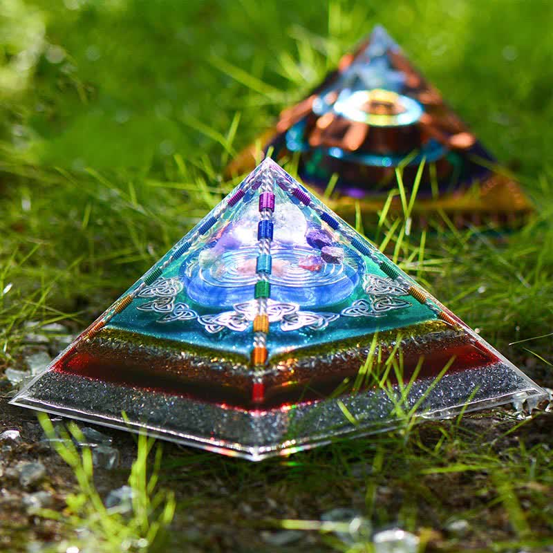 Olivenorma Crystal Copper Coil Energy Tower Orgone Pyramid - image 1