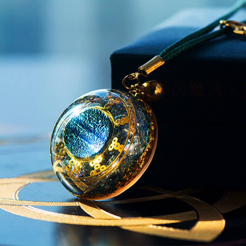 Olivenorma Aquamarine Energy Orgone Necklace - image 1