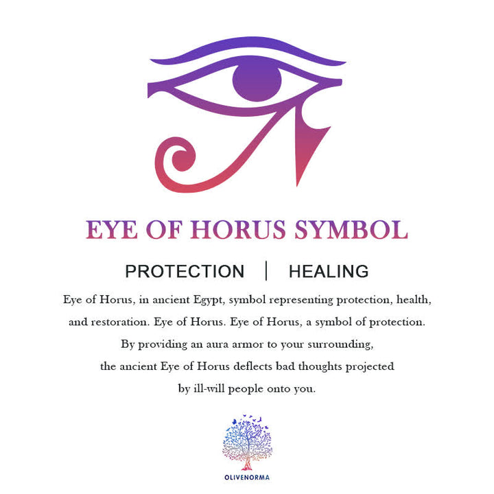 Olivenorma Eye Of Horus Obsidian Energy Orgone Necklace - image 8