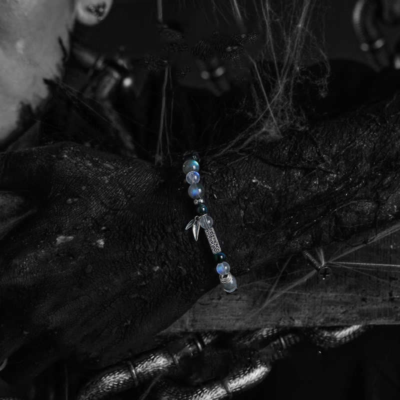 Olivenorma Moonstone Blue Tiger Eye Beads Bracelet - image 2