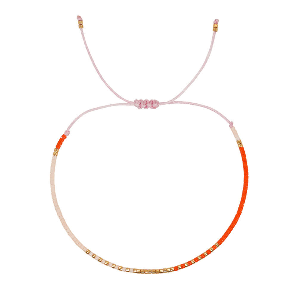 Olivenorma Colorful Rice Beads Drawstring Bracelet - 8 - image 8