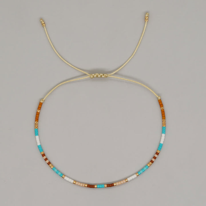 Olivenorma Colorful Rice Beads Drawstring Bracelet - 2 - image 2