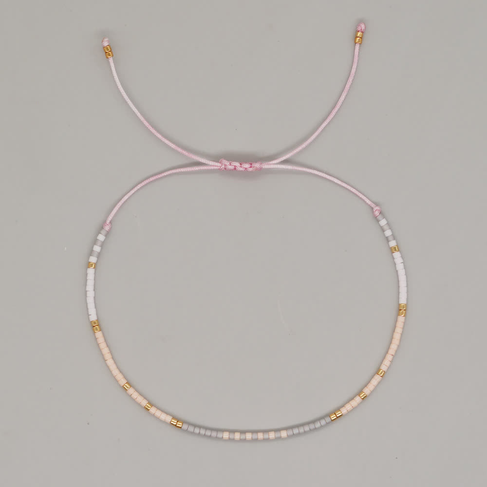 Olivenorma Colorful Rice Beads Drawstring Bracelet - 4 - image 4