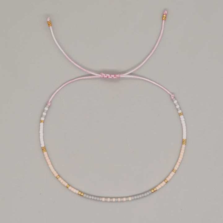 Olivenorma Colorful Rice Beads Drawstring Bracelet - 4 - image 4
