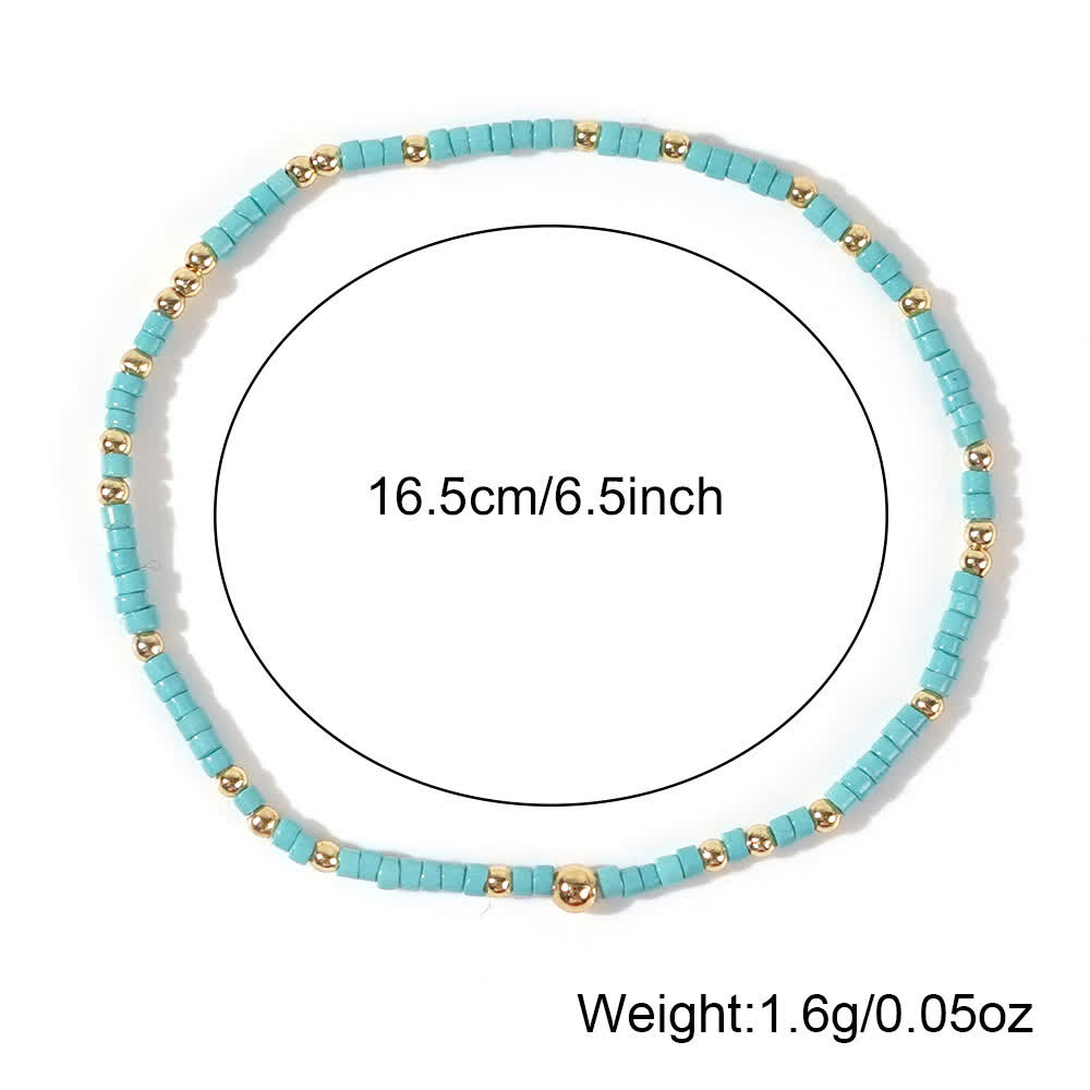 Olivenorma Colorful Rice Beads Beaded Bracelet - image 21