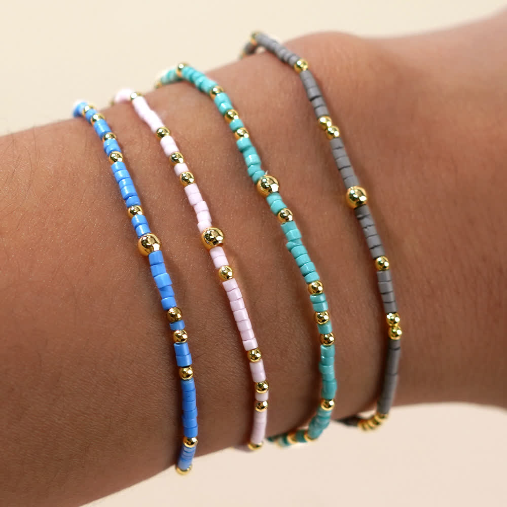 Olivenorma Colorful Rice Beads Beaded Bracelet - image 20