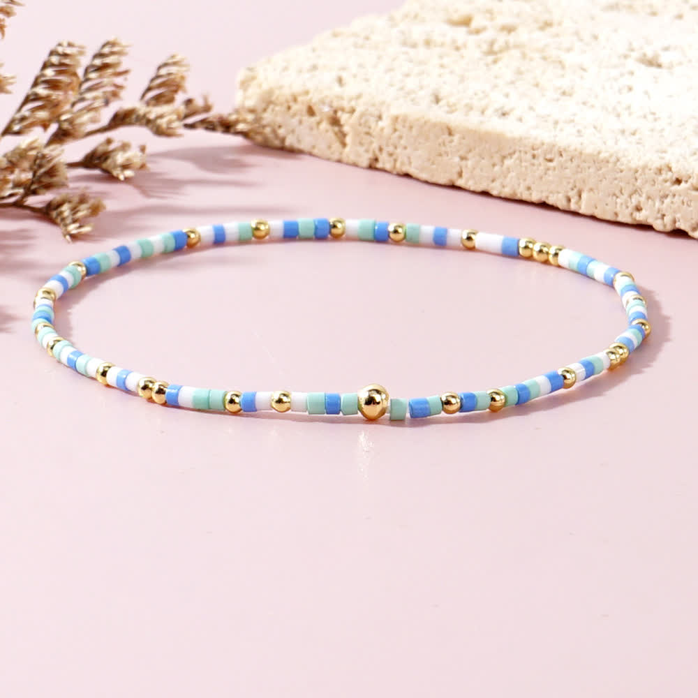 Olivenorma Colorful Rice Beads Beaded Bracelet - image 15