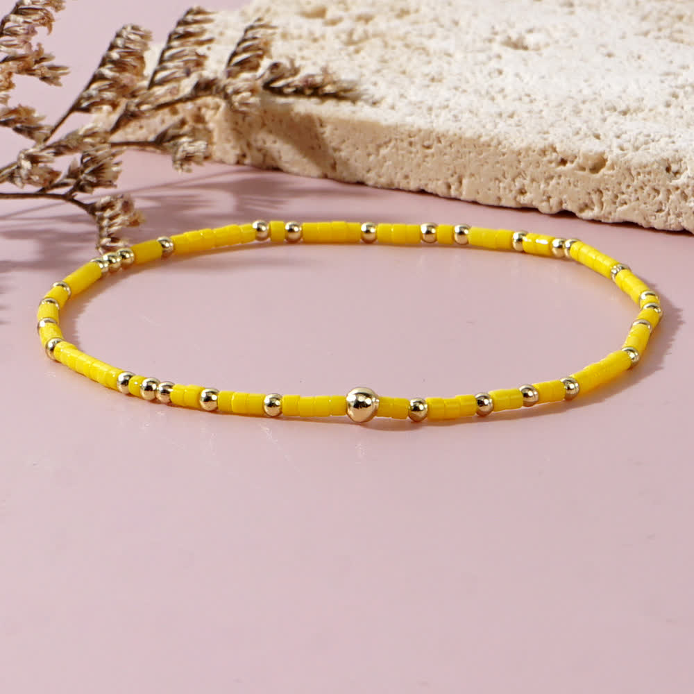 Olivenorma Colorful Rice Beads Beaded Bracelet - image 10