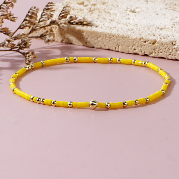 Olivenorma Colorful Rice Beads Beaded Bracelet - image 10