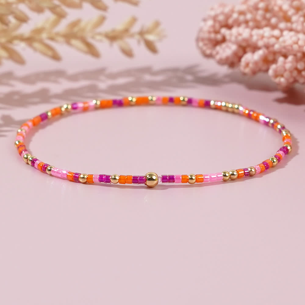 Olivenorma Colorful Rice Beads Beaded Bracelet - image 22