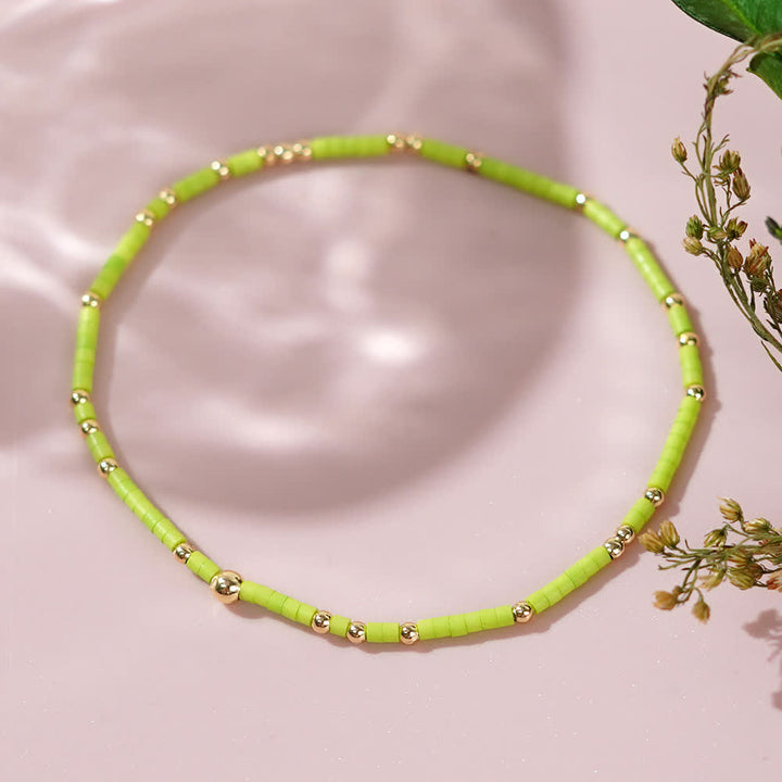 Olivenorma Colorful Rice Beads Beaded Bracelet - image 8