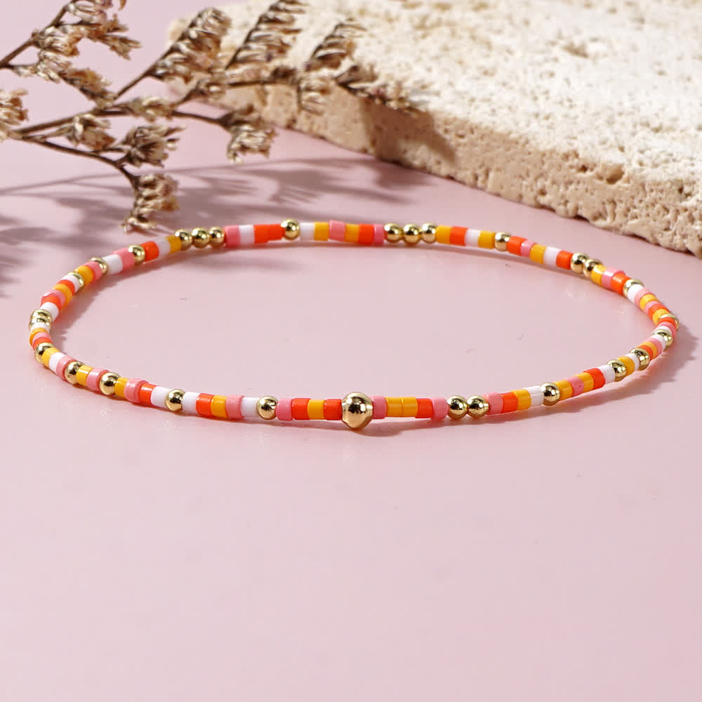 Olivenorma Colorful Rice Beads Beaded Bracelet - image 12