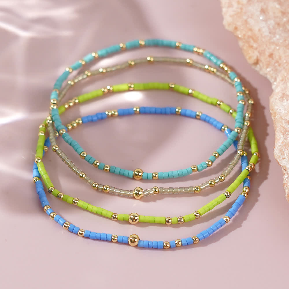 Olivenorma Colorful Rice Beads Beaded Bracelet - image 23