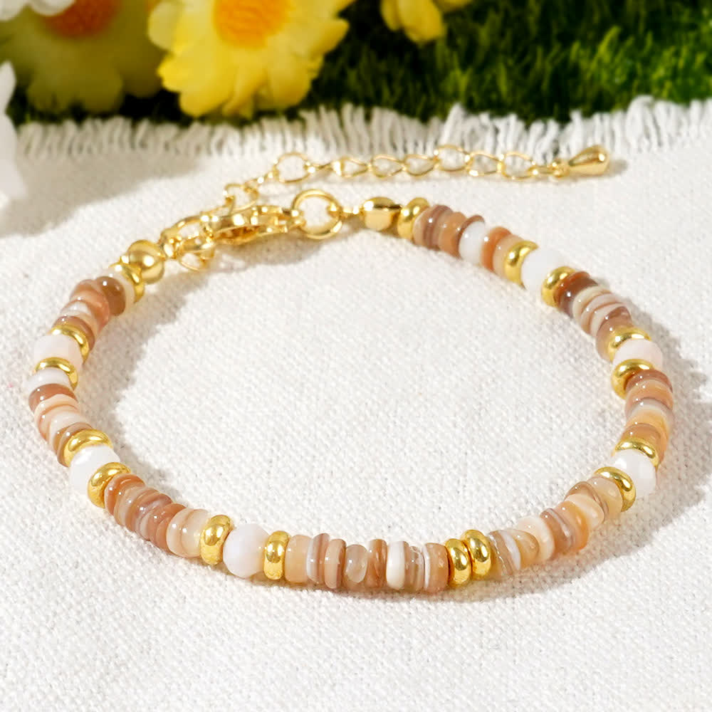 Olivenorma Colorful Roller Beads Metal Buckle Bracelet - image 8