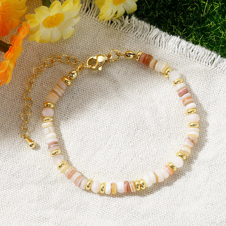 Olivenorma Colorful Roller Beads Metal Buckle Bracelet - image 7