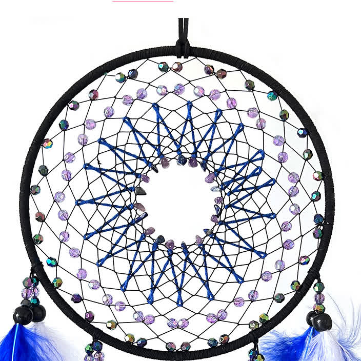 Olivenorma Amethyst Beads Blue Purple Dream Catcher - image 4