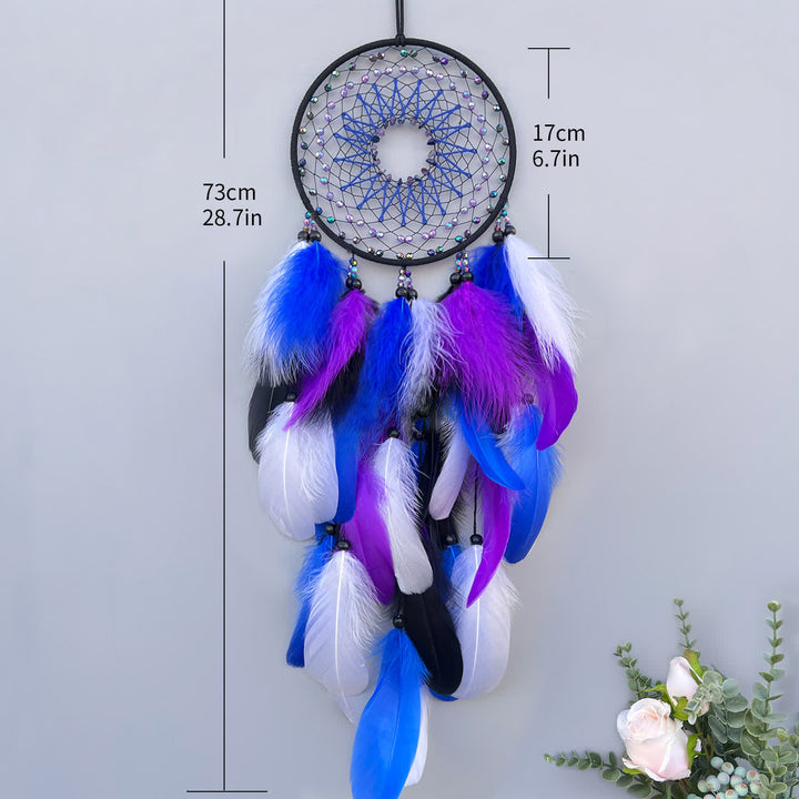 Olivenorma Amethyst Beads Blue Purple Dream Catcher - image 5