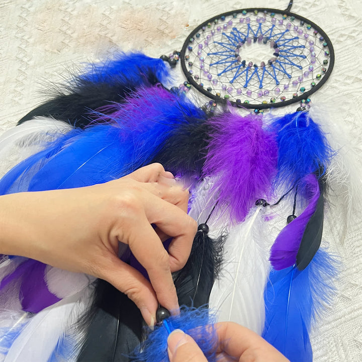 Olivenorma Amethyst Beads Blue Purple Dream Catcher - image 3