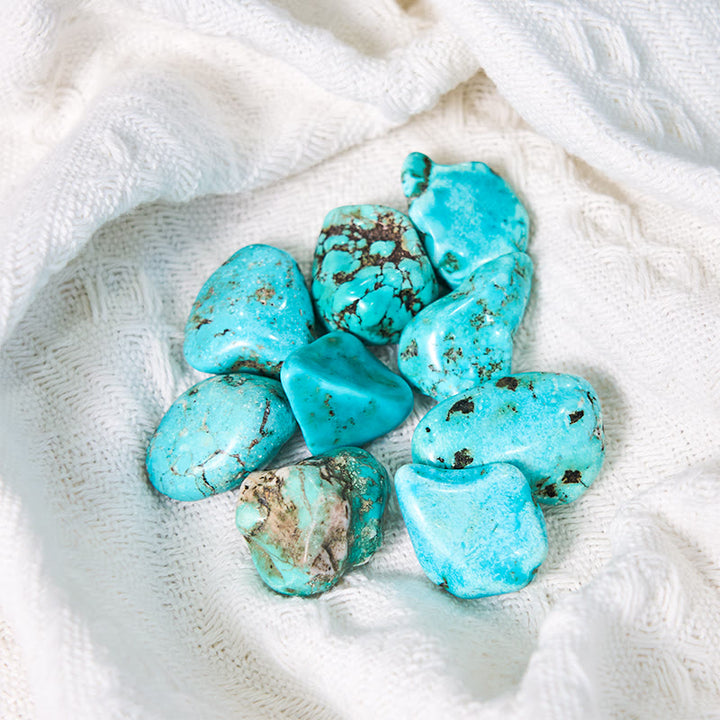 Olivenorma Real Turquoise Reiki Healing Crystal Tumbled Stone - image 3