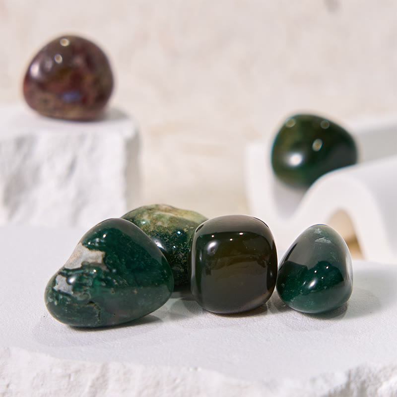 Olivenorma Polished Ruby Zoisite Gemstone Tumbled Stone Set - image 4