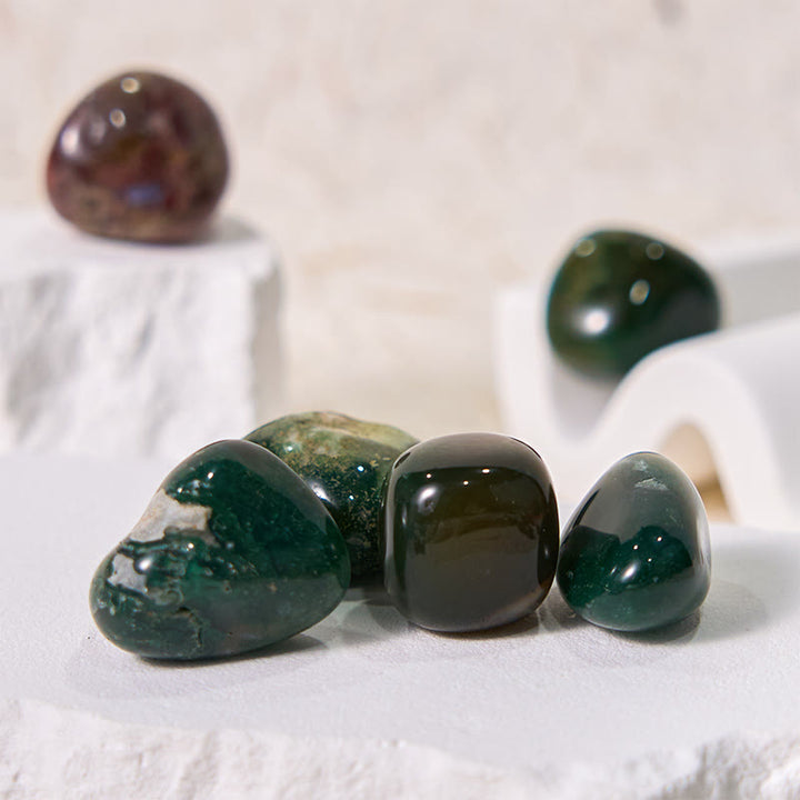 Olivenorma Polished Ruby Zoisite Gemstone Tumbled Stone Set - image 4