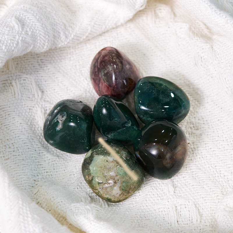 Olivenorma Polished Ruby Zoisite Gemstone Tumbled Stone Set - image 3