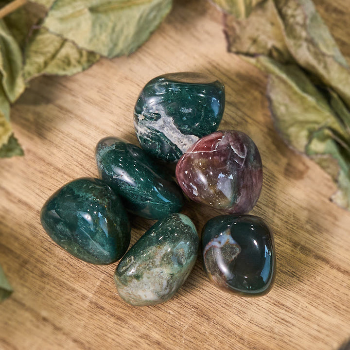 Olivenorma Polished Ruby Zoisite Gemstone Tumbled Stone Set - image 2