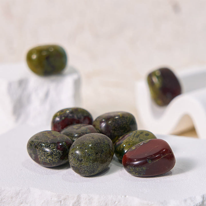 Olivenorma Natural Dragon Blood Stone Tumbled Polished Stone - image 4